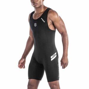 Virus Elevate V2 Singlet Black Weightlifting Bioceramic Performance Size Medium
